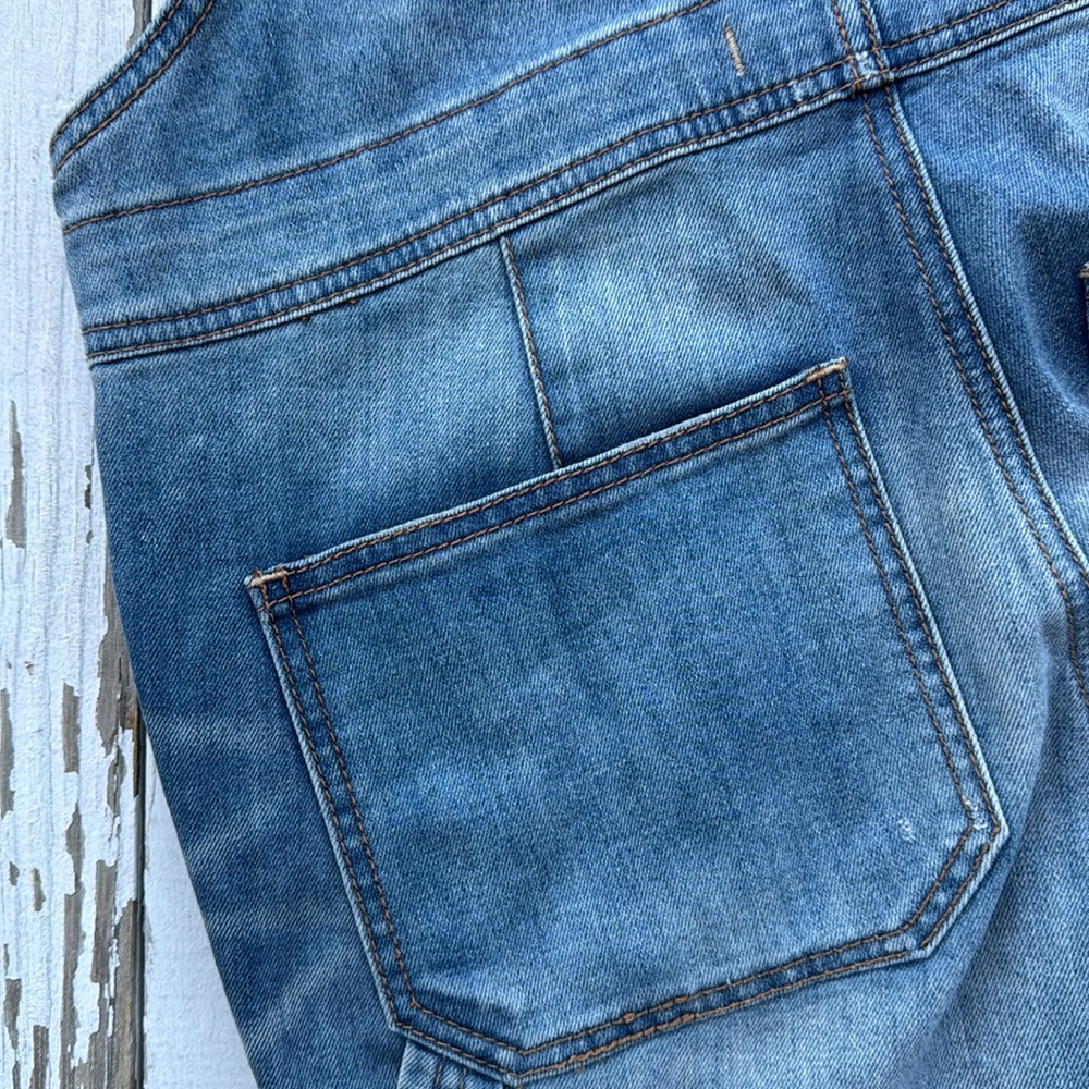 ❣️HOST PICK❣️Free People Denim Overalls Button Front - Picture 7 of 8